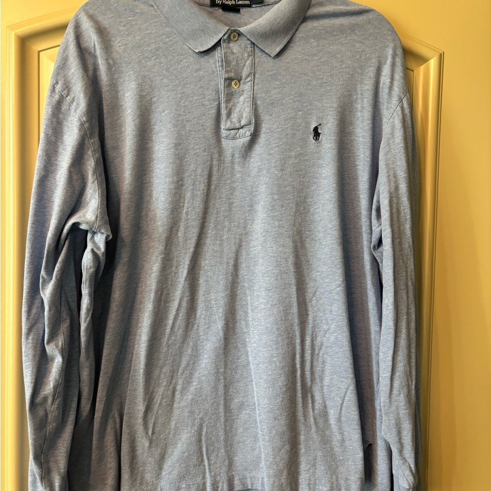 Ralph Lauren Men's Light Blue Polo Shirt